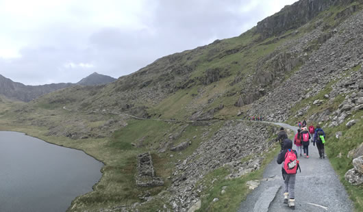 Climb Snowdon - Llwybrau i'r Copa - Llwybr y Mwynwyr