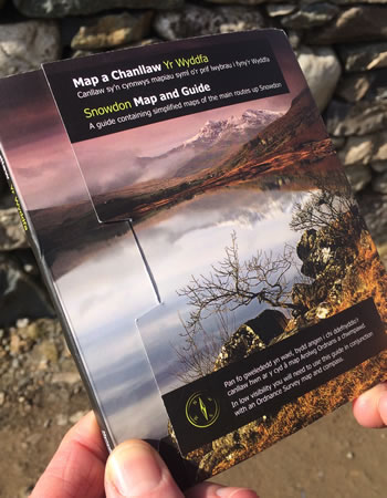 Taith Yr Wyddfa - Map ac Arweinlyfr Yr Wyddfa
