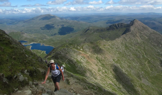 Climb Snowdon - Llwybrau i'r Copa - Llwybr Watkin